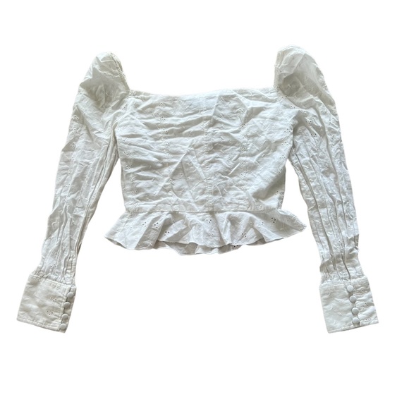 Lioness eyelet sweetheart top pixie market style - Picture 4 of 4